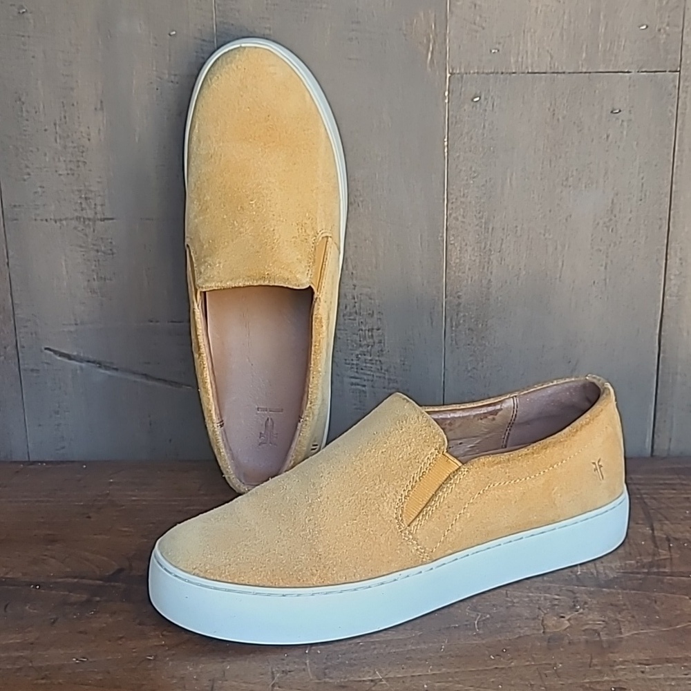 Frye Lena Suede/Leather Slip On Shoe Casual Sneaker Women's sz 8